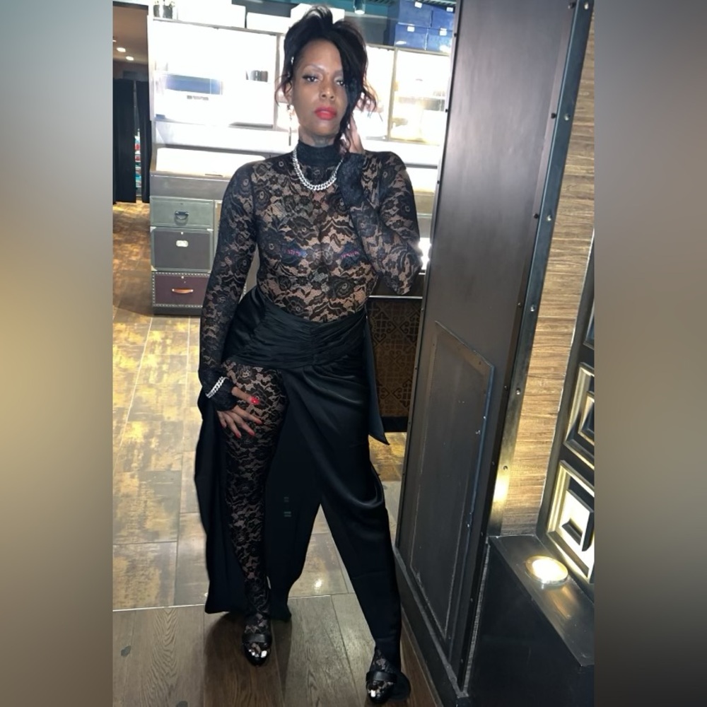 Catsuit with skirt set